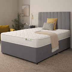 Starlight Beds 17CM Deep Small Brick White Border Hybrid Memory Foam and Spring Mattress