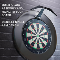 Target Darts LED Dartboard Light - Bright Dart Board Lighting | Extra Long 3M Cable | Securely Fits All Dart Boards | Easy Assembly | Professional Darts Accessories