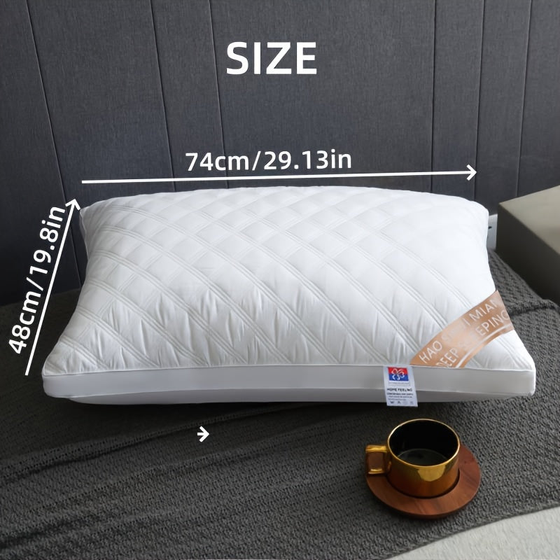 1pc/2pcs/4pcs Hotel-Style Quality Luxury Pillows for Sleeping (800G) Simple, Stylish, Elastic And Elegant, Suitable for Bedroom, Home, Living Room, Home Christmas Decor
