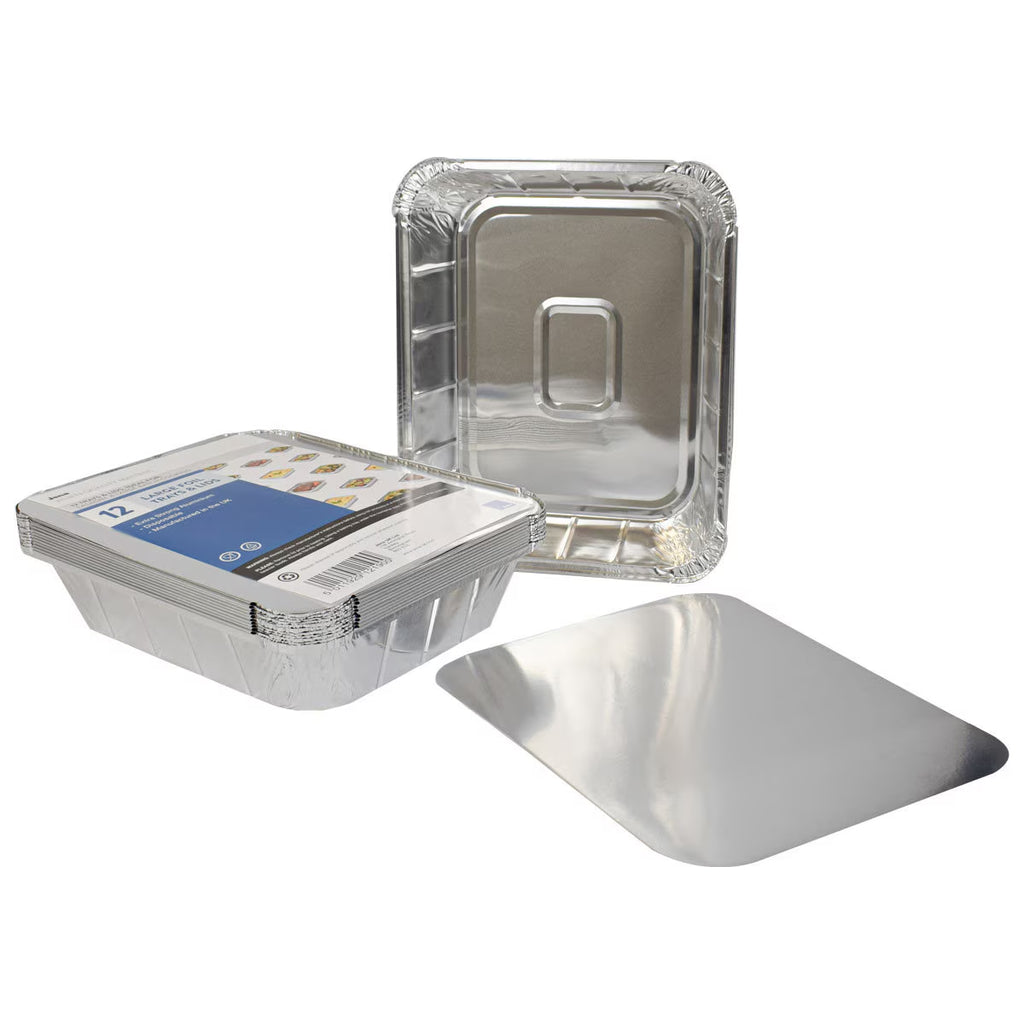 Jena 12 Pack Large Foil Trays & Lids