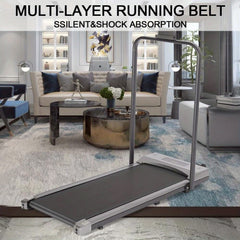 Sports Treadmill 2.5HP Treadmill for Home, Bracket Design, Shock Absorption Indoor Walking Pad, Under Desk Treadmill, Suitable for Home Fitness 260 LBS Maximum Weight