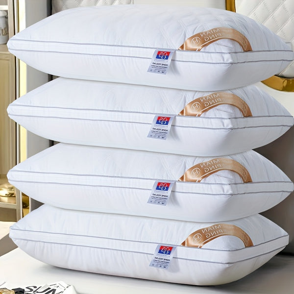 1pc/2pcs/4pcs Hotel-Style Quality Luxury Pillows for Sleeping (800G) Simple, Stylish, Elastic And Elegant, Suitable for Bedroom, Home, Living Room, Home Christmas Decor