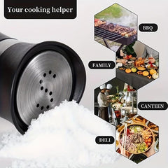 4pcs Set (2 Bottles + 2 Caps) of Adorable Glass Salt And Pepper Shakers. 4 Oz (Approx. 113.4G) Glass Salt And Pepper Shakers with Stainless Steel Caps, Suitable for Kitchen Dining Tables, Rvs, Camping, And Bbqs. Condiment Bottles, Salt And Pepper Shakers.