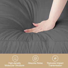 4 Inch/10cm Microfibre Mattress Topper 1100 GSM Heavy Fill Super Soft And Fluffy Hand Filled Single Double King Super All Sizes | Elasticized Corner Straps Fits Up to 30cm