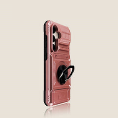 Phone Case - New 360° Rotating Kickstand Colorful Phone Case for Iphone 17 Pro Max, 16, 15, 14, 13, Air Plus, Featuring a Ring Holder And ID Card Slot, in Black, Designed to Be Non-Slip, Durable, And Stylish for Protection