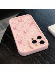 Adorable Phone Case with Bow Design, Compatible with Iphone 11 Through 16 Pro Max.