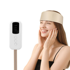 Head Massager, 360° Kneading with 3 Modes & 3 Intensity Levels for Migraine Relief and Stress Relaxation, Home Office Sleep Aid Therapy Device