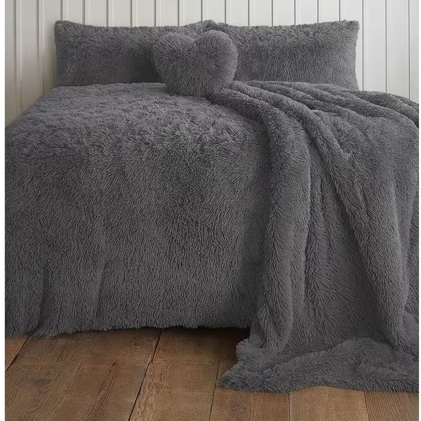 Teady bear Long Cord Microfiber Duvet Set | Hotel-Quality Comfort with Button Closure & Corner Ties | Machine Washable for Easy Care | Single, Double, King, Super King Sizes Available