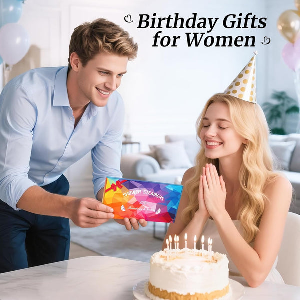 Birthday Gifts for Women: Linkax 8 Pcs Shower Steamers Aromatherapy Bath Bombs SPA Self Care, Small Relaxation Thank You Gifts for Women Men Mum, Christmas Stocking Fillers Stuffers for Teen Girls