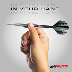 RED DRAGON Razor Edge Spectron - Tungsten Professional Steel Darts Set with Flights and Shafts - Available in 20G, 22G, 23G, 24G, 26G