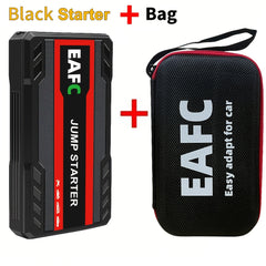 Portable Car Jump Starter Battery Power Bank Emergency Booster with LED Light 12V Auto Starting Device Support Starting 12V Gasoline Cars Up to 3.0L