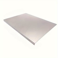 1 Oversized Extra-thick Stainless Steel Cutting Board, Modern Minimalist Style with a Silvery Rectangular Curved Design, Easy to Clean, Suitable for Industrial Science/kitchen Cooking/home/outdoor Camping, Kitchen Utensils, Lab Mats, Handmade Mats
