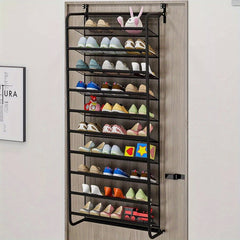 The Shoemaker Has 10 Levels on The Door, And The Organizer of Hanging Shoes Is Used to Store The Shoe Cabinet, Storage Room And Floating Wall Frame