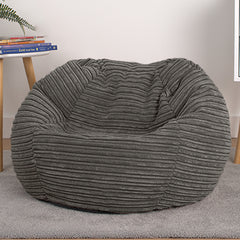 Corduroy Kids Bean Bag Chair with Filling Included - Lightweight Comfortable Beanbag Seat - Machine Washable Childrens Beanbag Furniture for Girls & Boys - 67 x 52cm