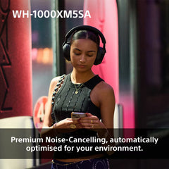 Sony WH-1000XM5SA Over-Ear Wireless Headphones in Black