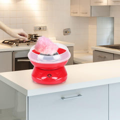 Holdfiturn Candy Floss Machine Professional Automatic Candy Floss Maker Machine round Cotton Sugar Machine Kit for Birthday Parties Children'S Day Christmas Day and Wedding Party (Red)