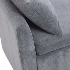 1pc Modern Grey Velvet Storage Ottoman Bench - Lift-Top Padded Seat with 2 Decorative Pillows | Multi-Functional Toy Chest & Shoe Organizer for Entryway, Living Room & Bedroom (Space-Saving Design)