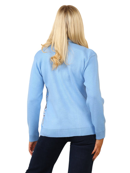 Ladies Twin Set Floral Sweater Womens Knitted Tank Top Cardigan Jumper