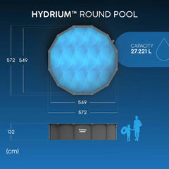 Bestway® Hydrium™ 18Ft (5.4M) round Steel Wall above Ground Pool Set