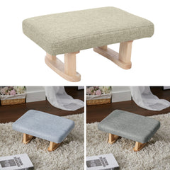 Small Linen Padded Stool Sofa Side Footstool Footrest Hallway Shoe Stool Living Room Bedroom Stool Seat