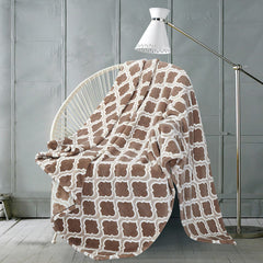 Monte & Jardin Printed Velvet Throw in 3 Designs, 152 X 177 Cm