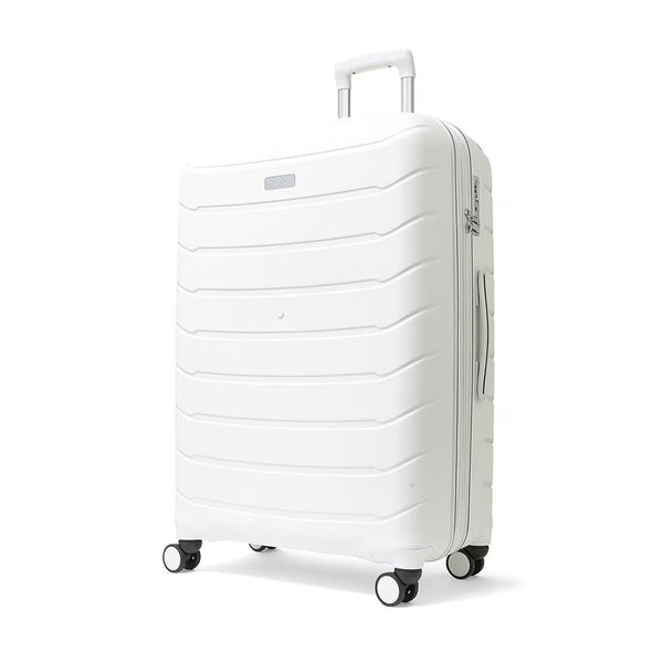 Rock Prime 3 Piece Hardside Luggage Set in White
