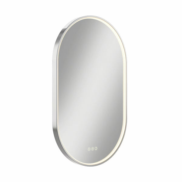 Artika Royce Oval LED Chrome Mirror with Demister