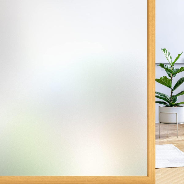 Rabbitgoo Window Film Privacy Film for Glass Windows, Frosted Glass Sticker Static Cling without Glue for Bathroom Home Office Matt 44.5X200 Cm