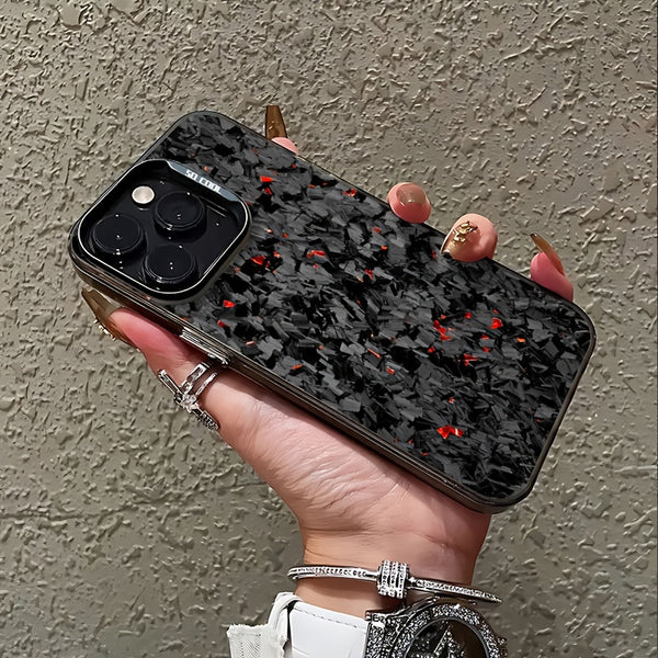 Phone Case: Forged Carbon Fiber Phone Case Suitable for iPhone 17/16/ 15/ 14/ 13/ 12/ 11/ Plus/ Pro/ Pro Max 17Air and Galaxy S25/S24 Plus/S23/S22 Ultra/FE/RedmiProtective Cover, Smartphone Case, Premium Look