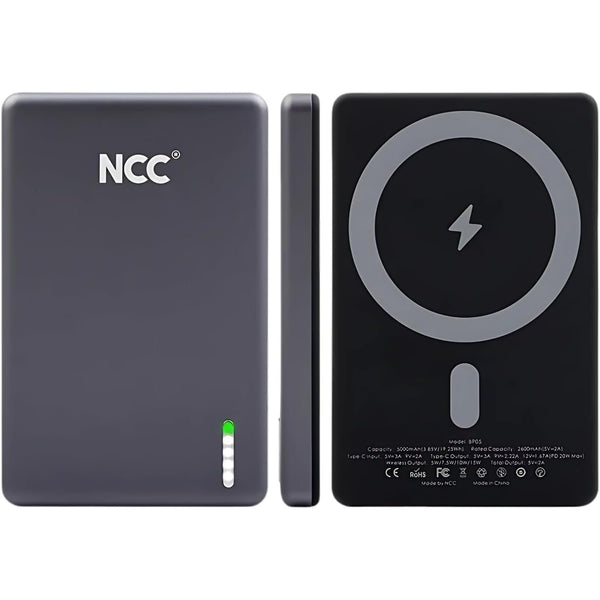 Magnetic Wireless Power Bank Fast Charging – Ultra Slim, with USB-C, Smartphones Battery Pack Compatible with iPhone/Android