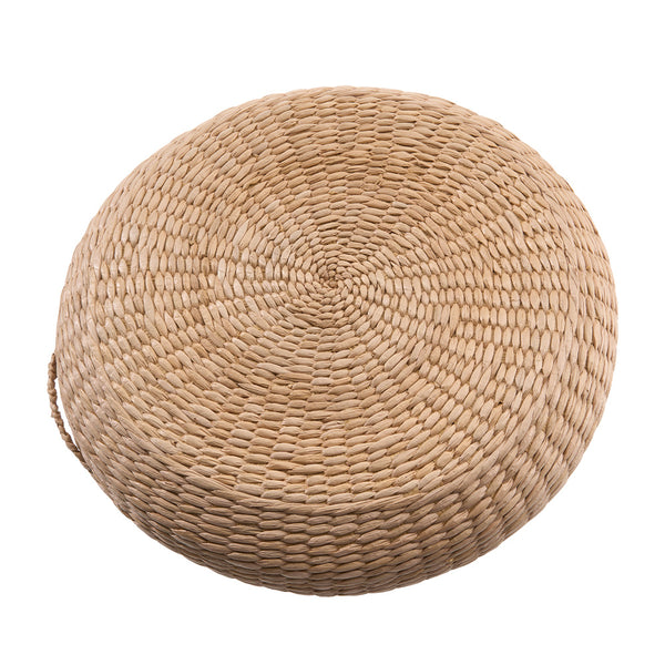 10cm Thicken Straw Cushion, Solid Round Seat Cushions Chair Pad Pillow Seat Soft Tatami Floor Cushion for Yoga Meditation Living Room Balcony Office Outdoor 40cm/50cm