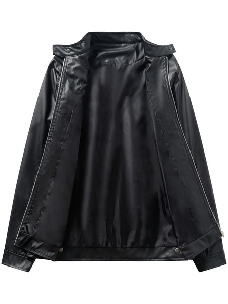 Men'S Biker Jacket for Fall Winter