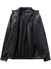 Men'S Biker Jacket for Fall Winter