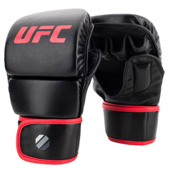 UFC Single Station Bag Stand with MMA 25Kg Punch Bag and 8Oz Sparring Gloves in 2 Sizes, in Black