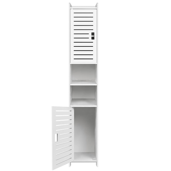 Bathroom Cabinet Bathroom Storage Units Floor Standing Display Cabinet, Free-standing Floor Cabinets,Home Storage Furniture Organizer Cupboard Unit for Kitchen,Hallway,Bedroom,20L×20W×116H CM