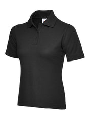 Uneek Clothing UC106 Women's Classic Short-Sleeved Poloshirt - Uniform, Casual or Office Wear | 50/50 Cotton Polyester | Plain Tee Top for Ladies, Side Vents
