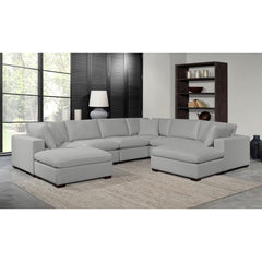 Thomasville Grey Fabric 8 Piece Modular Sofa