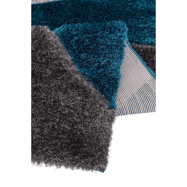 Luxury Soft Shaggy Area Rug – Modern Non-Shedding Geometric Triangles Design, High-Pile Plush Living Room Carpets, Large Thick Rug for Bedroom, Kitchen, Lounge & Home Décor – Contemporary Floor Rug & Mats