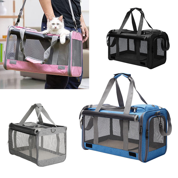 Large Pet Carrier Bag Portable Soft Fabric Fold Dog Cat Puppy Travel Bag in UK
