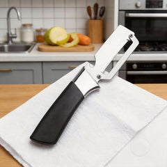 Multifunctional Stainless Steel Peeler/Bottle Opener with 2-In-1 Ergonomic Design, Suitable for Right-Handed Users. an Excellent Tool for Peeling Vegetables And Fruits. A Top Choice for Holiday Gifts