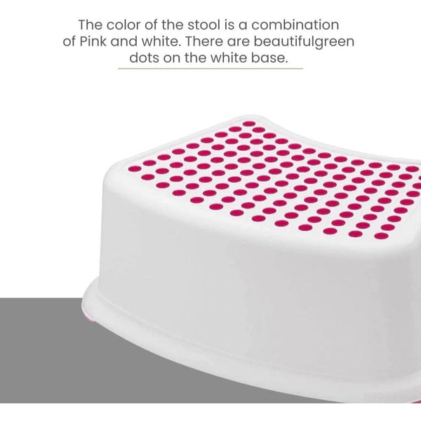 Plastic Child Foot Step Stool Anti-Slip Cover on Top For Children Practical Non-Slip Toilet Step | Toilet Steps For Toddlers | Step Stool | Toddler Step Stool | Toilet Seat & Step, Toilet Stool