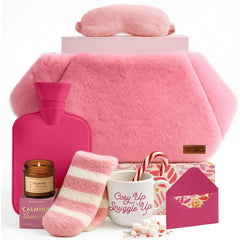Mother'S Day Gift for Her - Birthday Pamper Gifts for Women with Hot Water Bottle Belt, Socks, Mug, Candle, Sleep Mask, & Colouring Book with Pencil, Self Care Box
