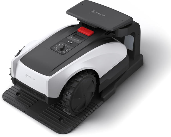 ECOVACS GOAT O500 Panorama Robot Lawnmower 500㎡, Auto Mapping, Setup-Free, Lidar-Enhanced Panoramic Visual Navigation, Pass 0.7M Path, Customized Mowing, Edge Precision Mowing, 45% Slope