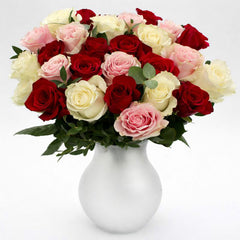 Valentine'S 35 Stem 60Cm Luxury Ecuadorian Rose Bouquet with Greetings Card
