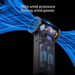 Compressed Air Dust Collector, 150000 RPM Turbo Fan Jet Air Blower Portable High-Speed Air Blower, 5000Mah Rechargeable Battery, Brushless Motor Violent Fan, Handheld Outdoor Hair Dryer, Snow Blower, Suitable for Computer Keyboard, Car, Home
