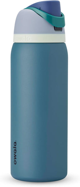 Owala Freesip Insulated Stainless Steel Water Bottle with Straw for Sports and Travel, Leak Proof, Bpa-Free, 945Ml, Iced Breeze