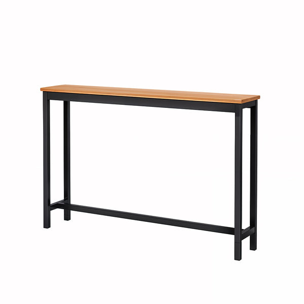 Space Efficient Side Table Single Double Tier Wall Mounted MDF Shelf with Metal Frame Multi Functional Narrow Table with Storage Hallway Bedroom Table 80x20cm Wood Black White Frame