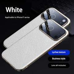 Phone Case - Light Luxury Business Phone Case for Iphone 17Promax Ultra Thin Anti Drop Mens Protective Cover