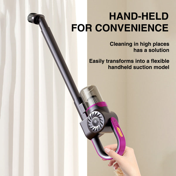 4-in-1 Handheld Vacuum Cleaner Ultra Lightweight Cordless Stick Vac - 8000 Pa Powerful Suction, High-Speed Motor, 3000mAh, Vacuuming & Mopping & Sweeping, Suitable for Home, Carpets, Pet Hair Cleaning, Easy to Operate and Store, 60dB Low Noise, Carpet Cle