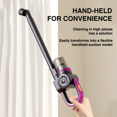 4-in-1 Handheld Vacuum Cleaner Ultra Lightweight Cordless Stick Vac - 8000 Pa Powerful Suction, High-Speed Motor, 3000mAh, Vacuuming & Mopping & Sweeping, Suitable for Home, Carpets, Pet Hair Cleaning, Easy to Operate and Store, 60dB Low Noise, Carpet Cle